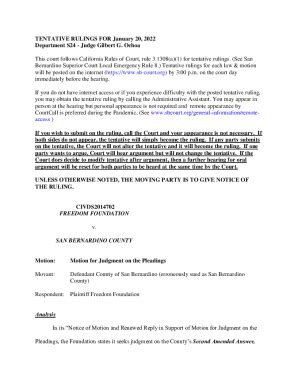 Motion to Stay for California State Superior Court .